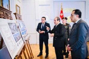 الرئيس السيسي يجتمع مع وزير الصحة