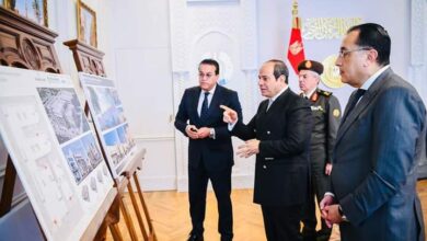 الرئيس السيسي يجتمع مع وزير الصحة
