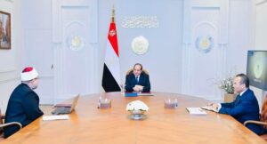 الرئيس السيسي يجتمع مع الدكتور محمد مختار جمعة وزير الأوقاف