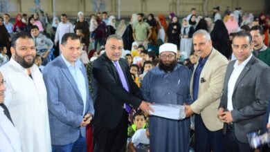 وكيل وزارة الشباب والرياضة بالقليوبية يشهد تكريم 1800 من حفظة القرآن الكريم